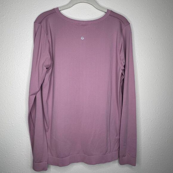 Lululemon Swiftly Relaxed Long Sleeve, Purple, Size 10 - Picture 3 of 8